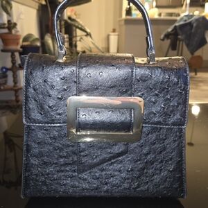 Faux Ostrich Leather Handbag
